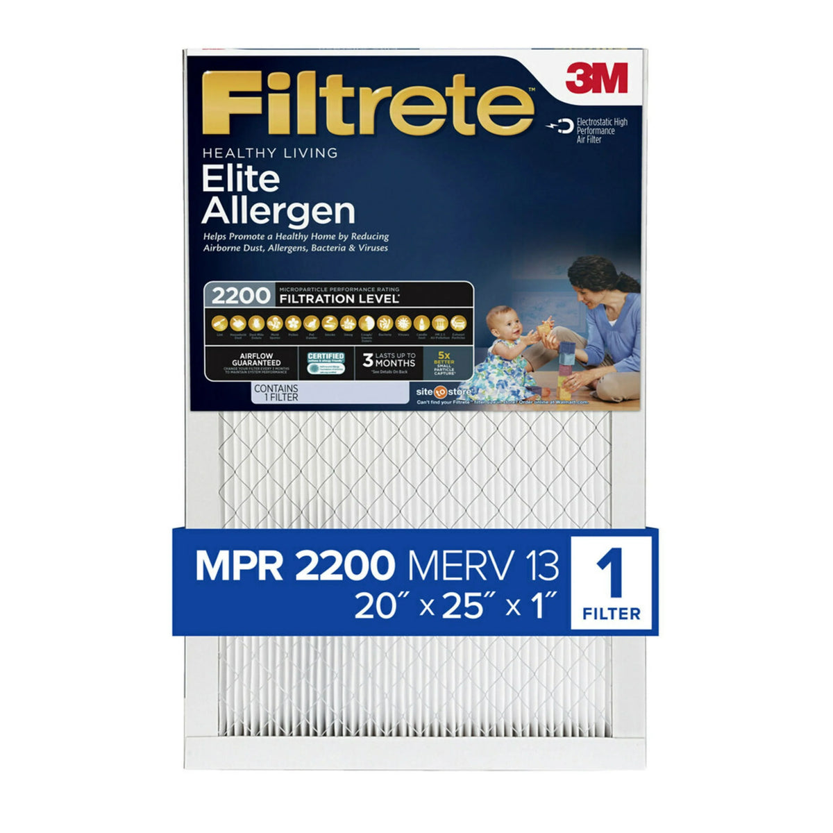 20x25x1 Air Filter MERV 13 N23631