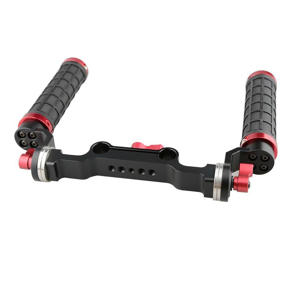 Rubber Handle Rig & 15mm Rod Clamp with ARRI Rosette Adapter J2196