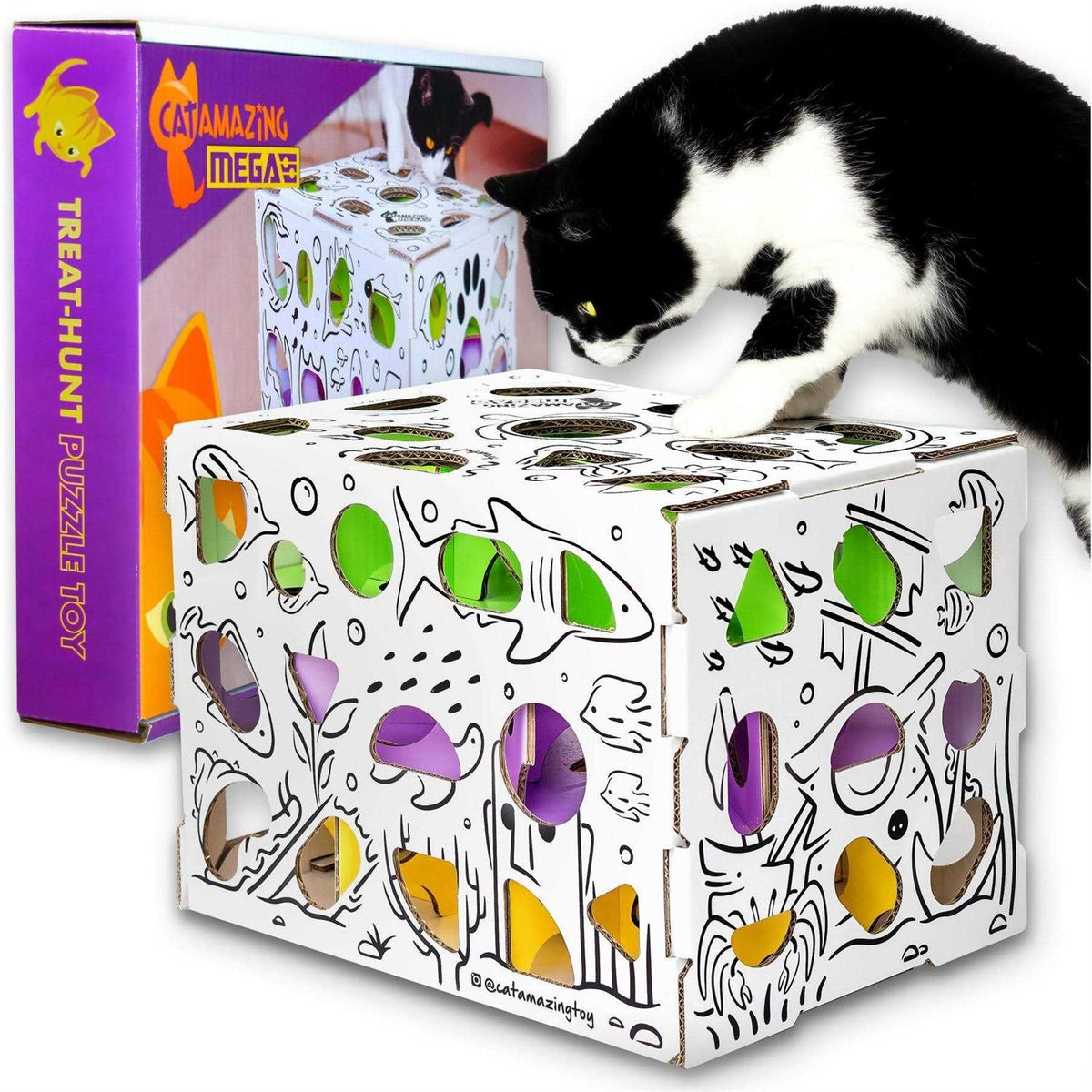 Cat Treat Puzzle Box Z240