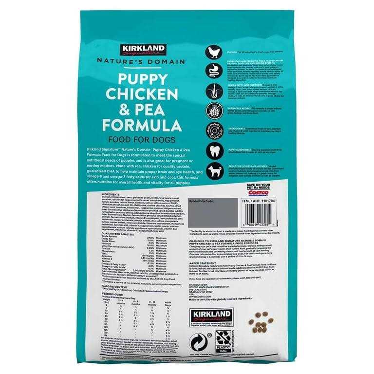 Chicken & Pea Puppy Dog Food 20 lb U997