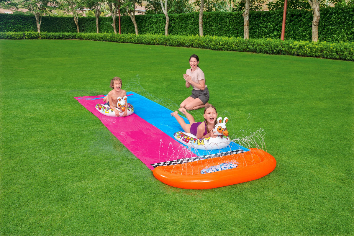 16' Double Race Water Slide with Two Surf Riders F8693