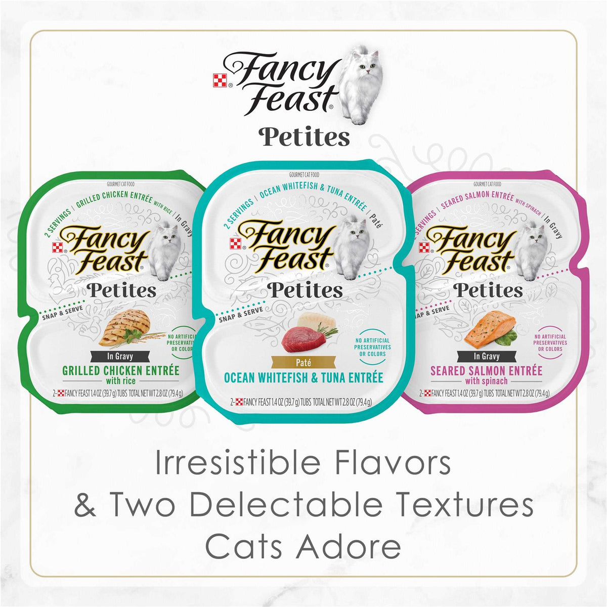 Seared Salmon with Spinach Gravy Wet Cat Food F8826