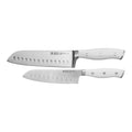 2pc Asian Knife Set with White Handle E79210