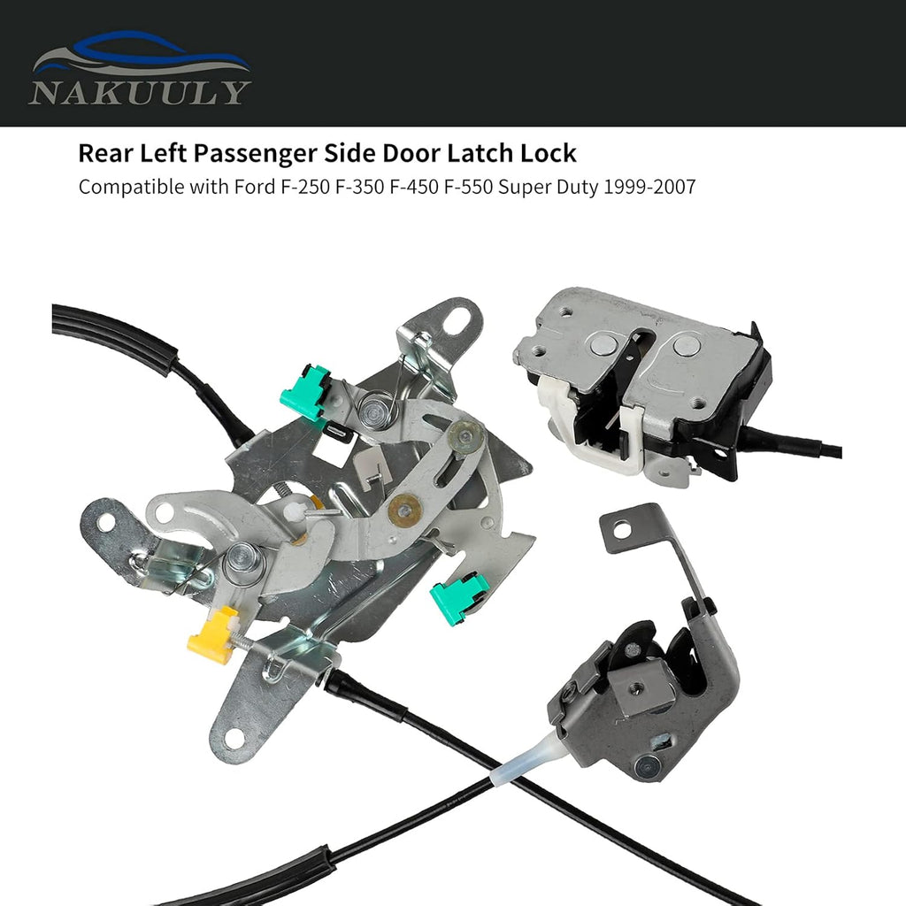 Left Driver Side Rear Door Lock Latch & Cable I4894