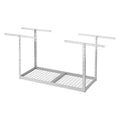 Hammered White Adjustable Height Overhead Garage Storage Rack X67143