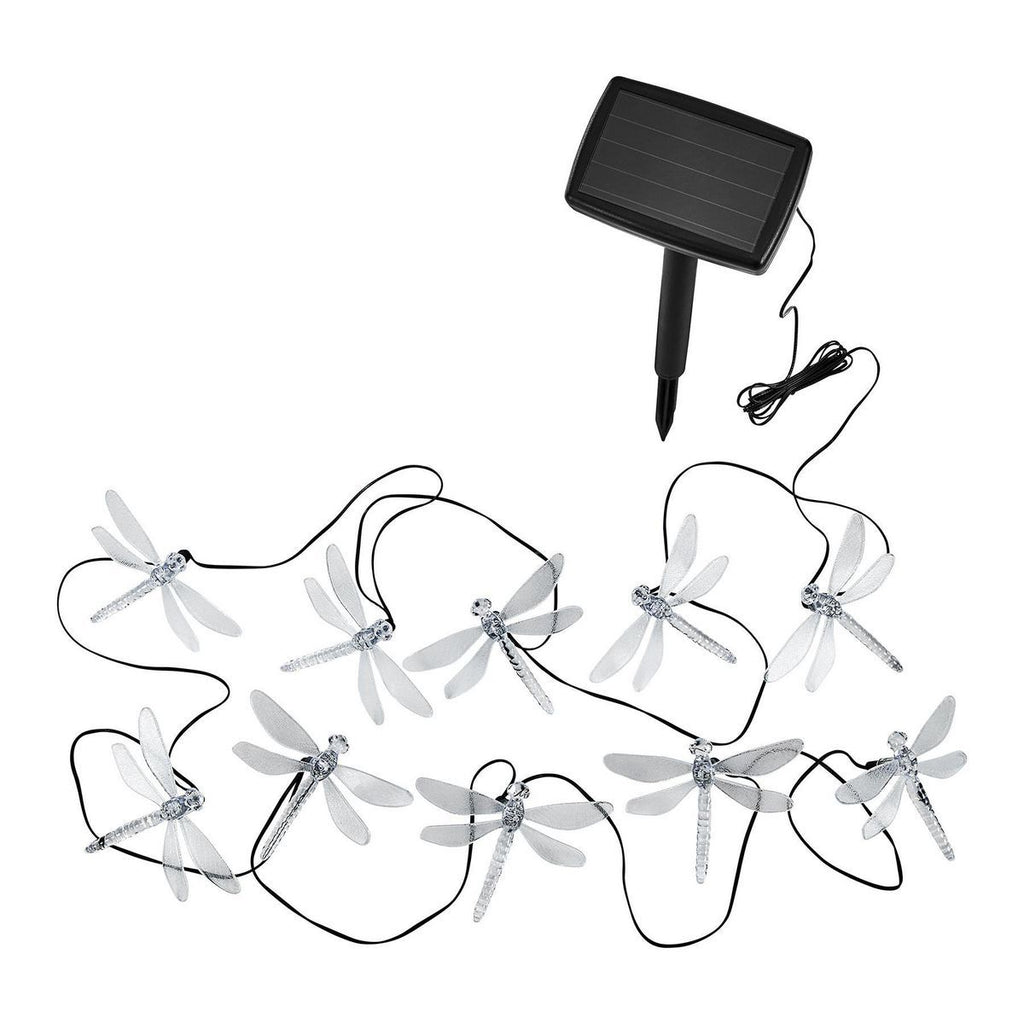 Solar Dragonfly LED String Lights 10-Piece J1904