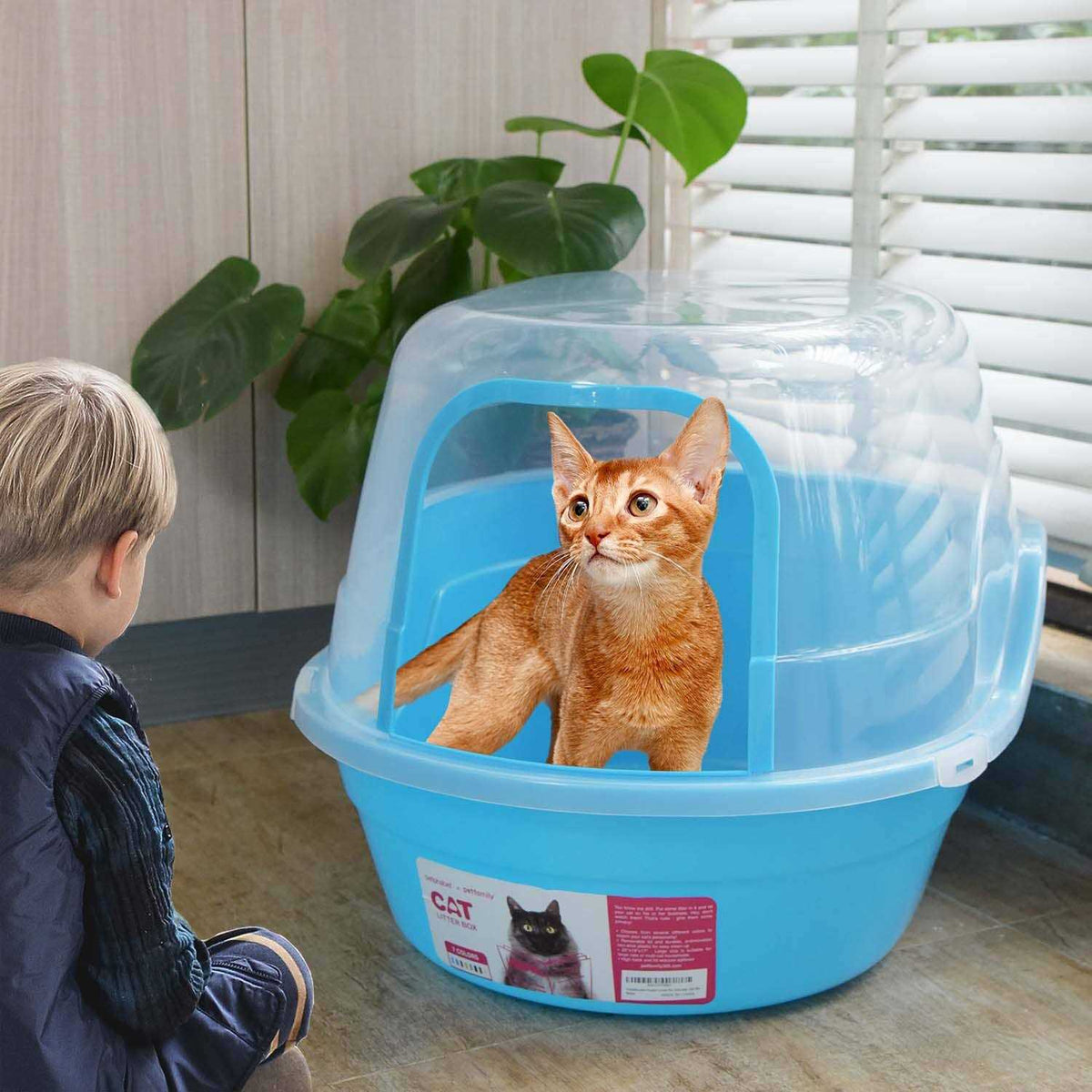 Hooded Cat Litter Box L360955