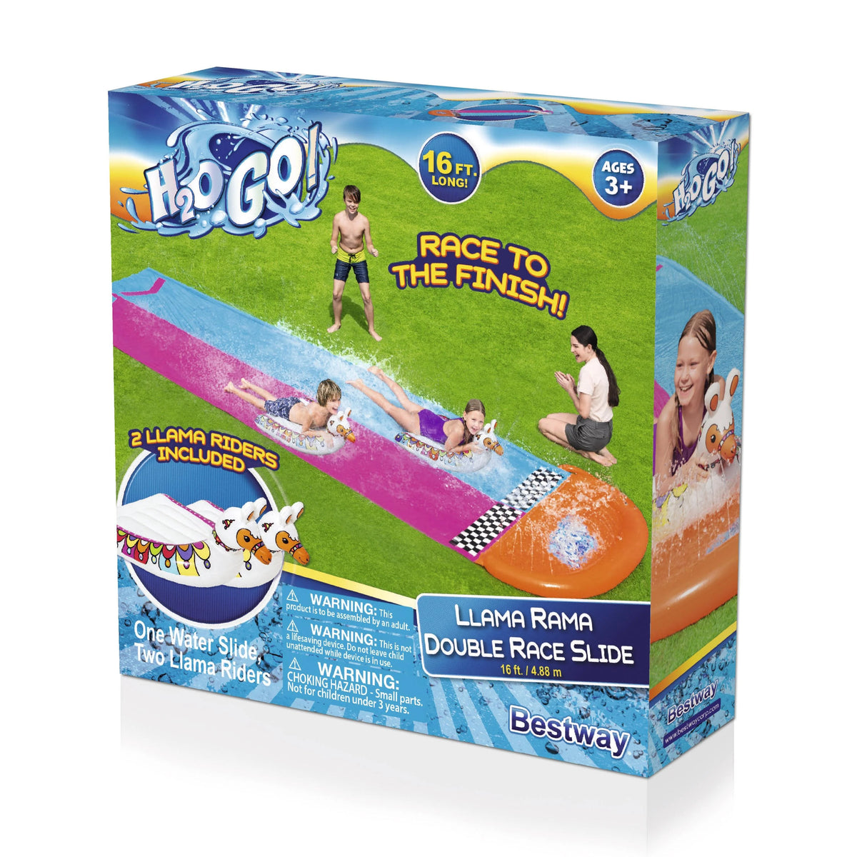 16' Double Race Water Slide with Two Surf Riders F8693