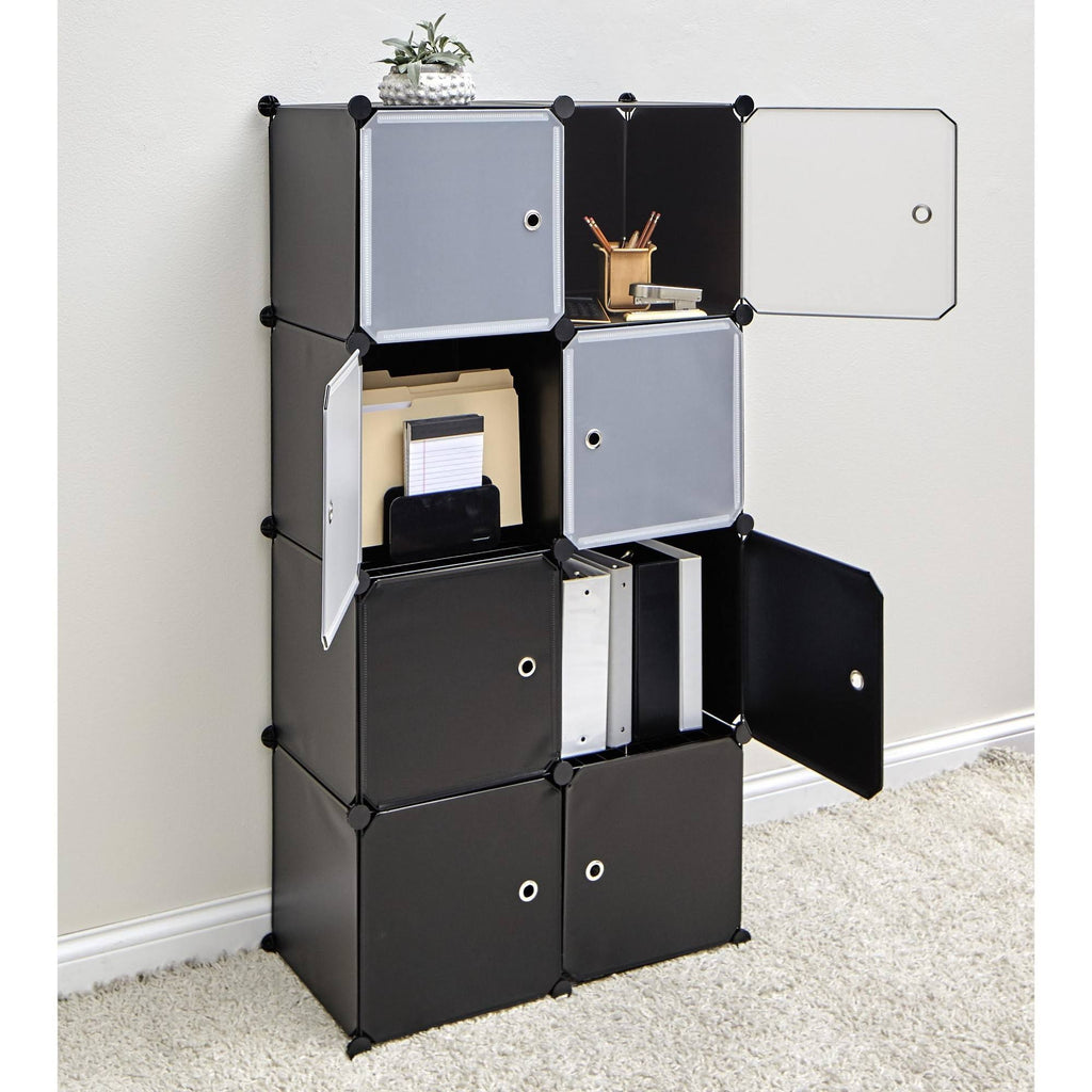 Black Storage Cube Cabinet D205