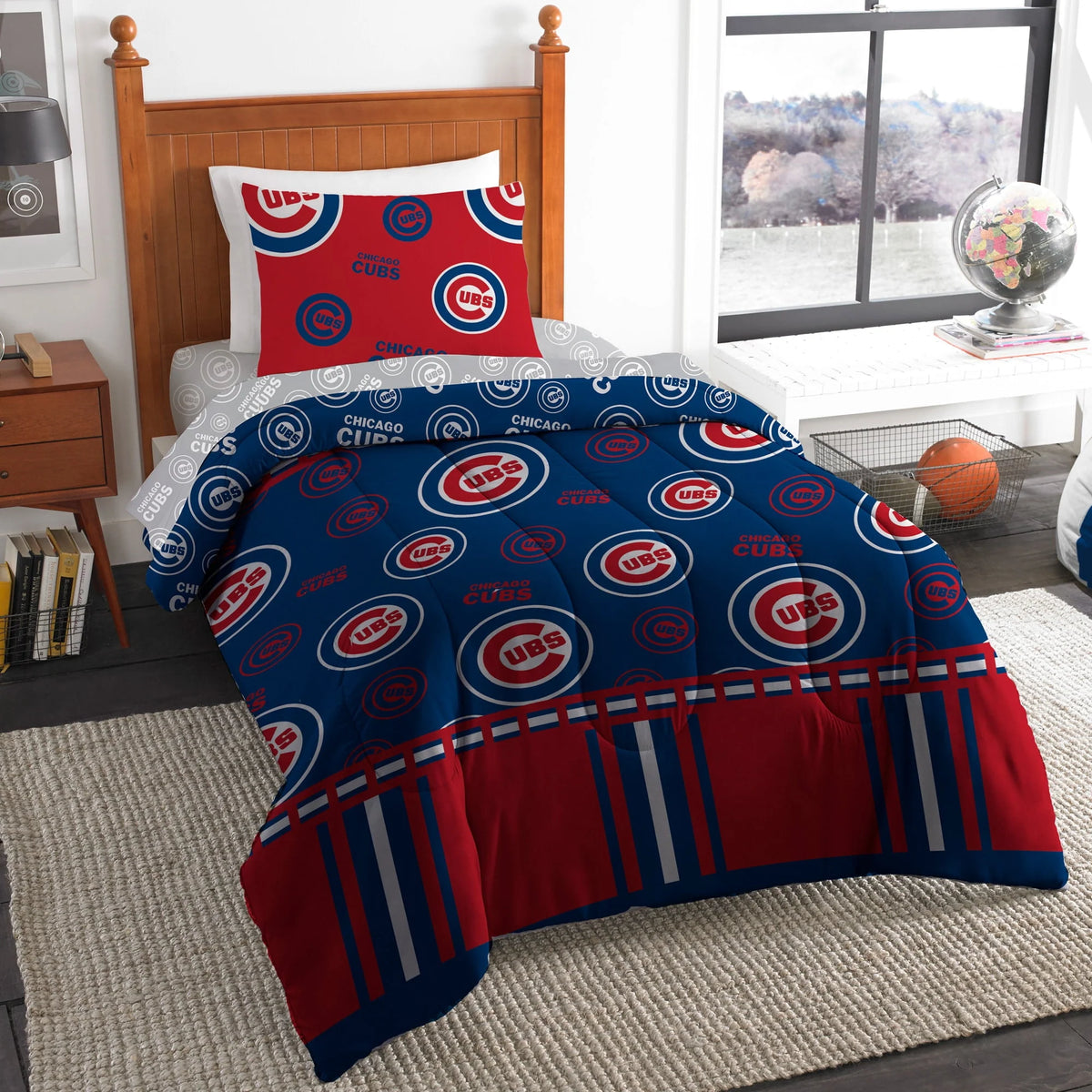 Queen Size 5 Piece Polyester Bed In Bag Set G910831