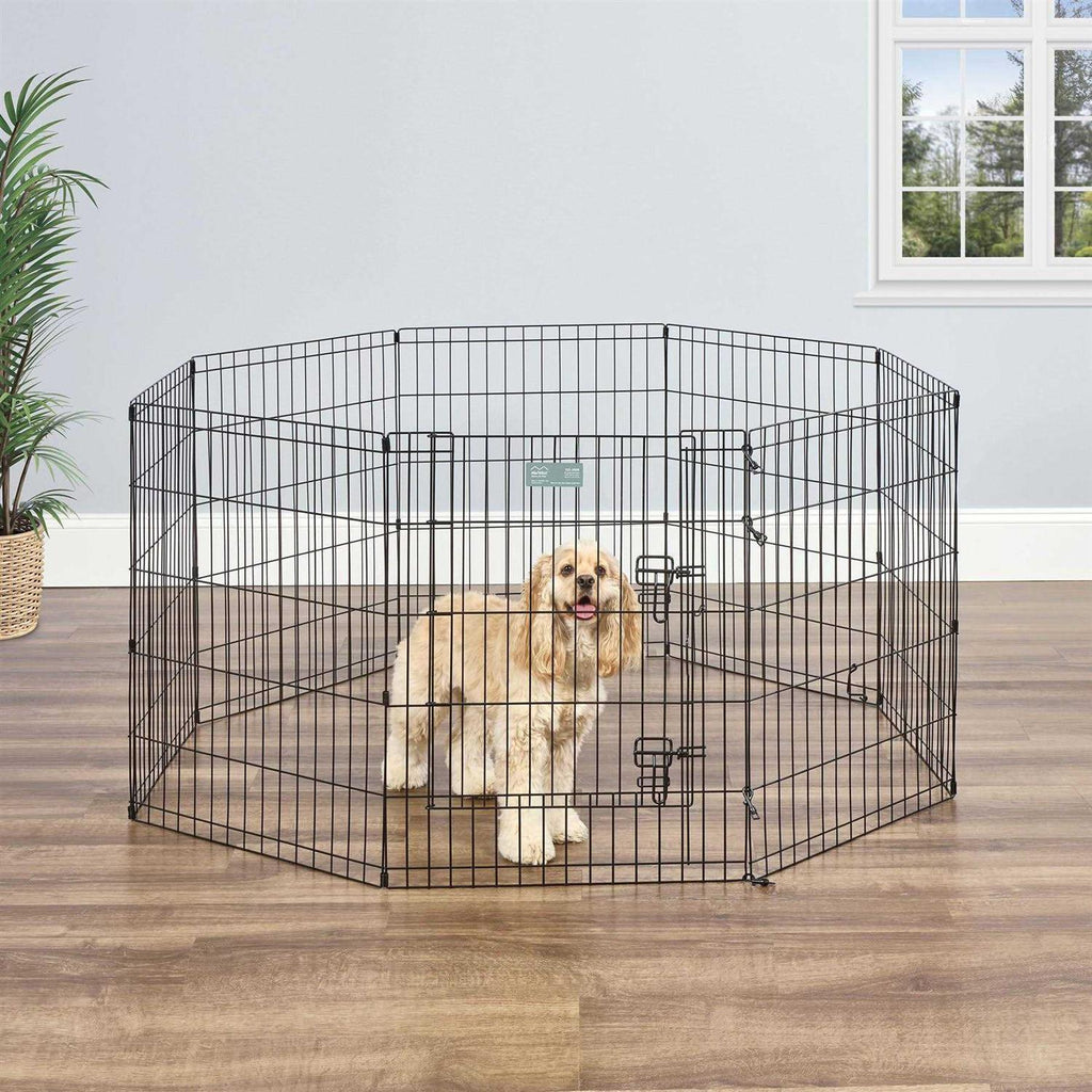 Black Exercise Pen with Door E6499