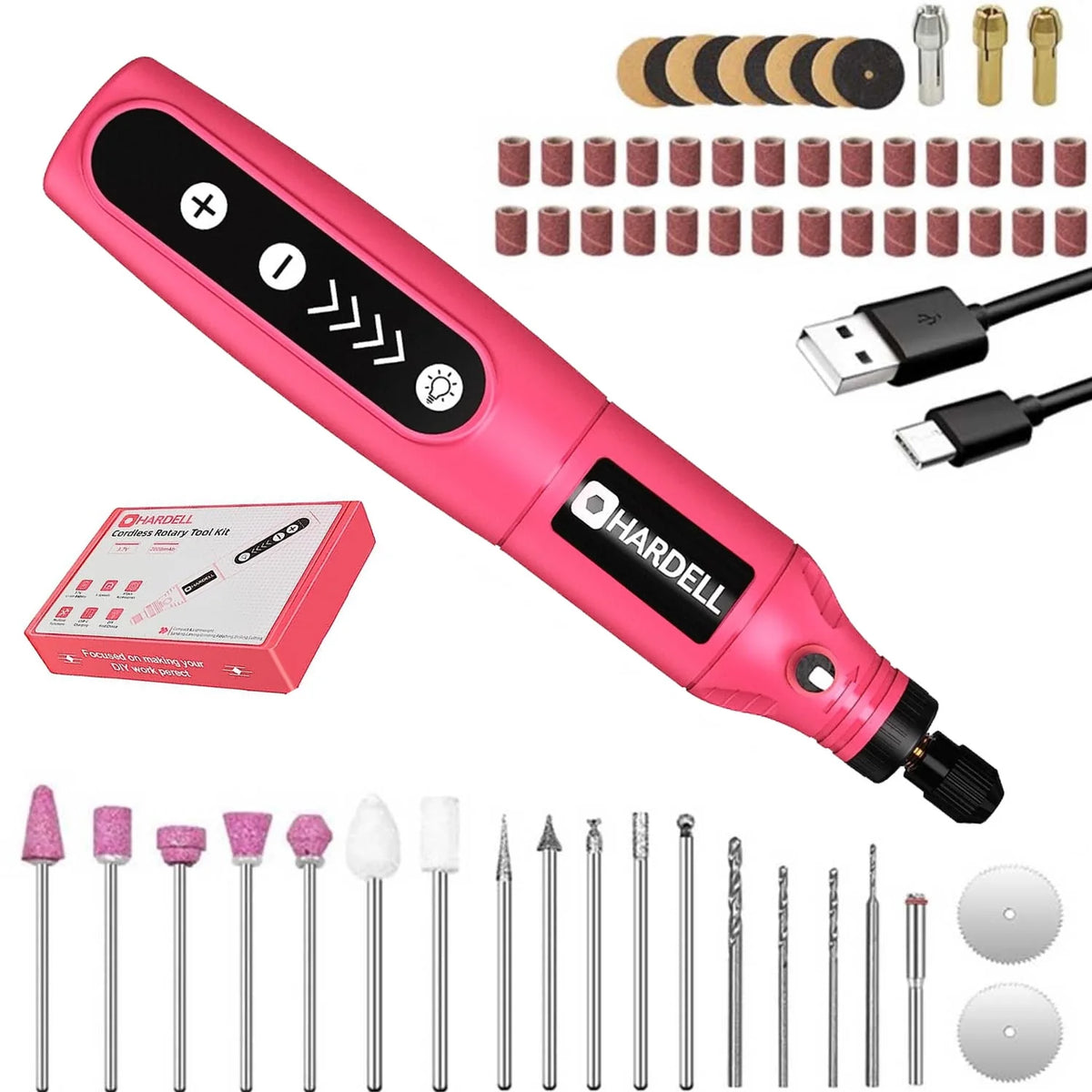 5-Speed Cordless Rotary Tool Kit with 61 Accessories G301