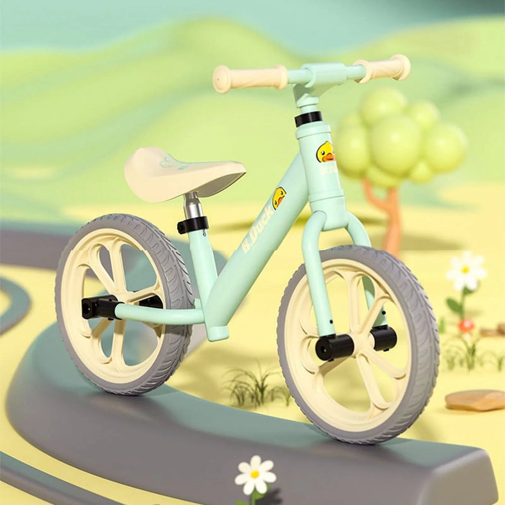Kids 2-in-1 Balance Bike with Pedals and Training Wheels Green Z469