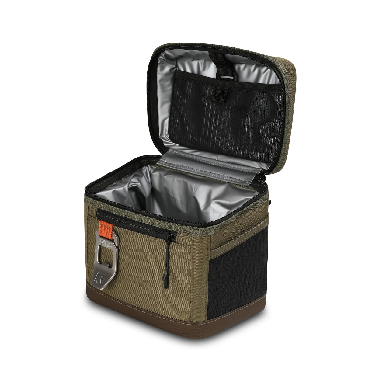 6 Can Insulated Soft Cooler, Black X6379