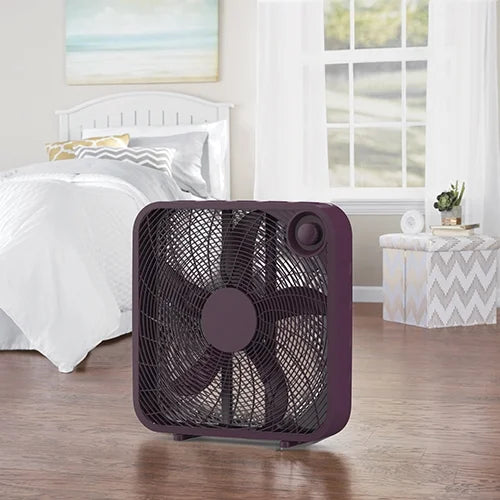 Black 3-Speed Portable Box Fan K3172