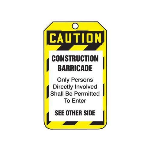 Barricade Safety Tag F998