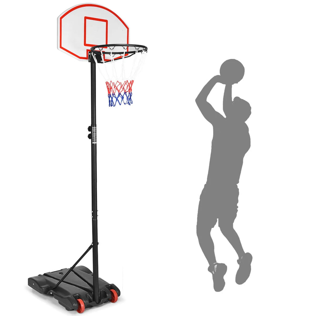 Adjustable Basketball Hoop System with Wheels N4546