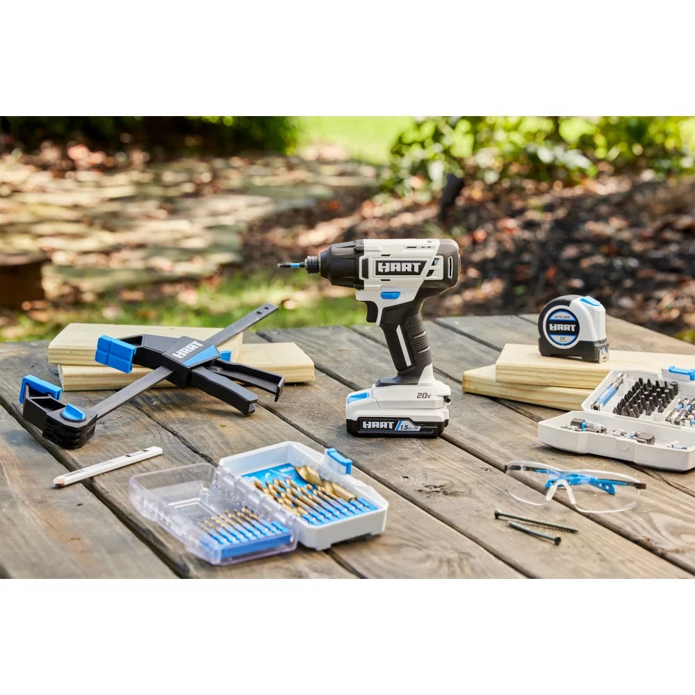 20-Volt Cordless Impact Driver Kit with 1.5Ah Lithium-Ion Batteries U95880