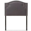 Upholstered Twin Headboard in Dark Gray T4395