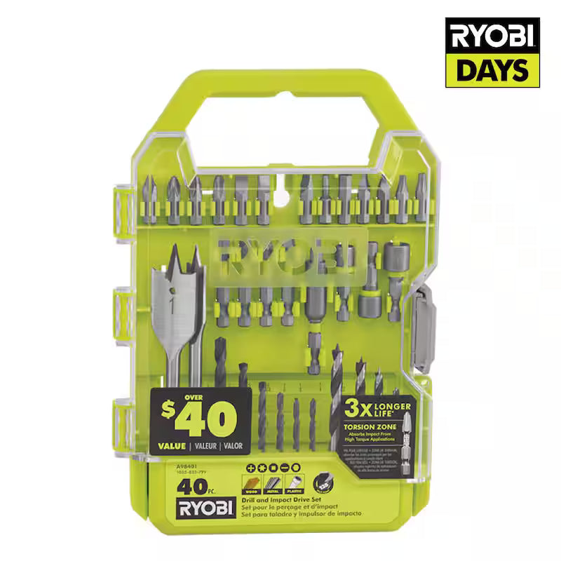 Drill and Impact Drive Kit (40-Piece) X419086