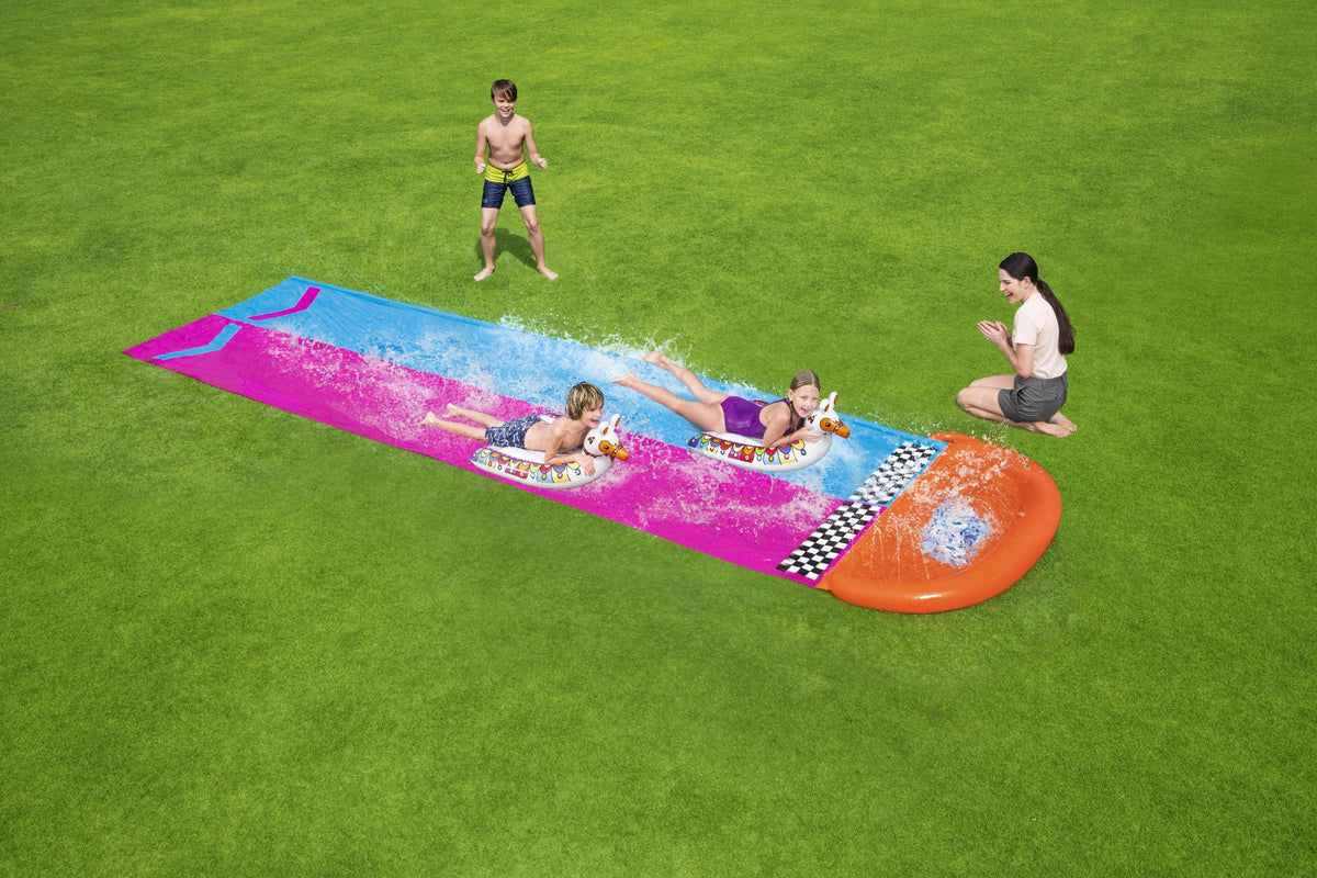 16' Double Race Water Slide with Two Surf Riders F8693