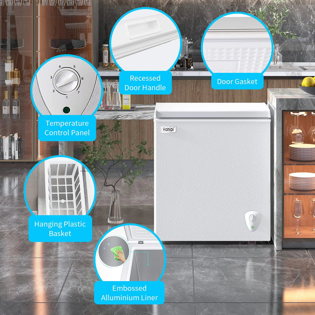 White 3.5 Cu.ft Chest Freezer A83623