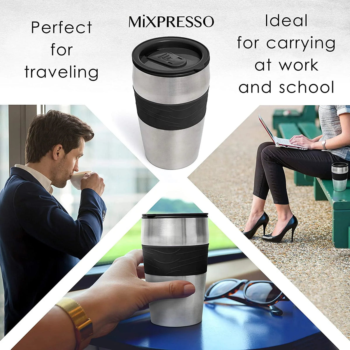 Single Serve Coffee Maker & 14oz Travel Mug Y33358