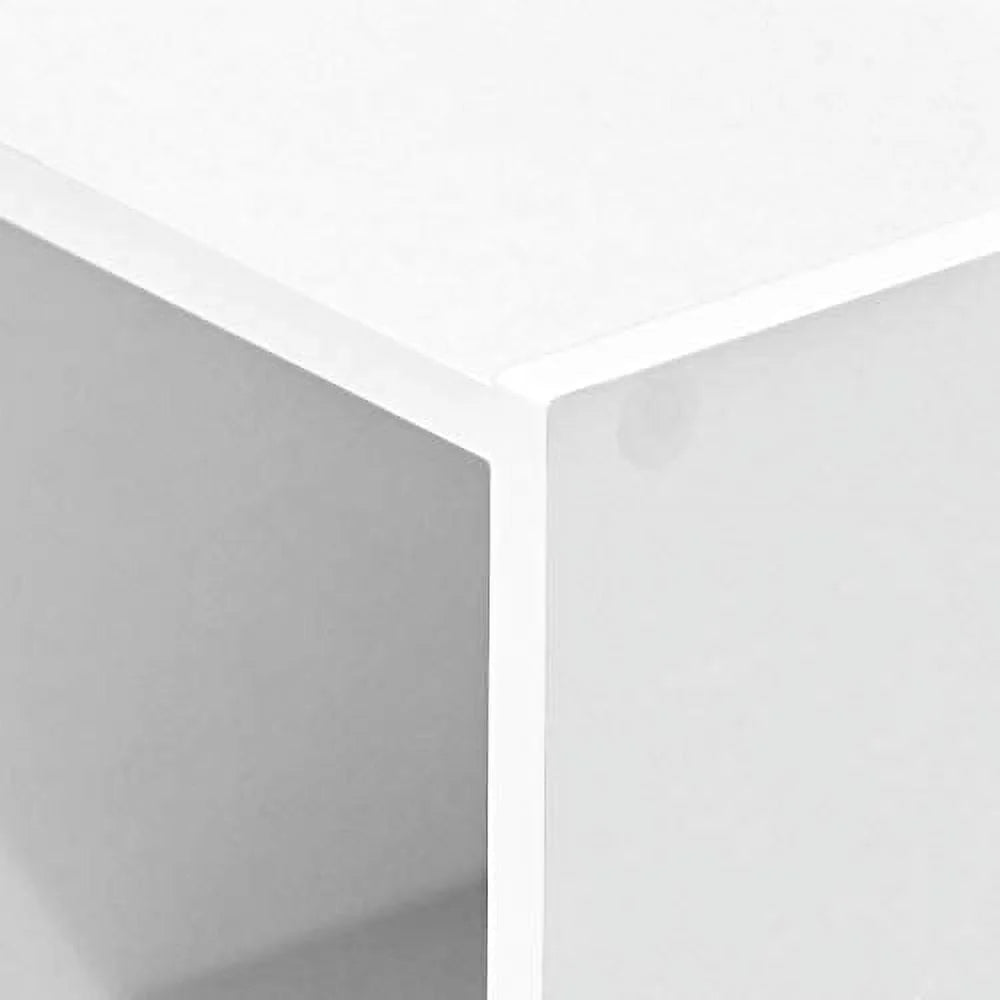 White 3 Tier Open Shelf Bookcase T521