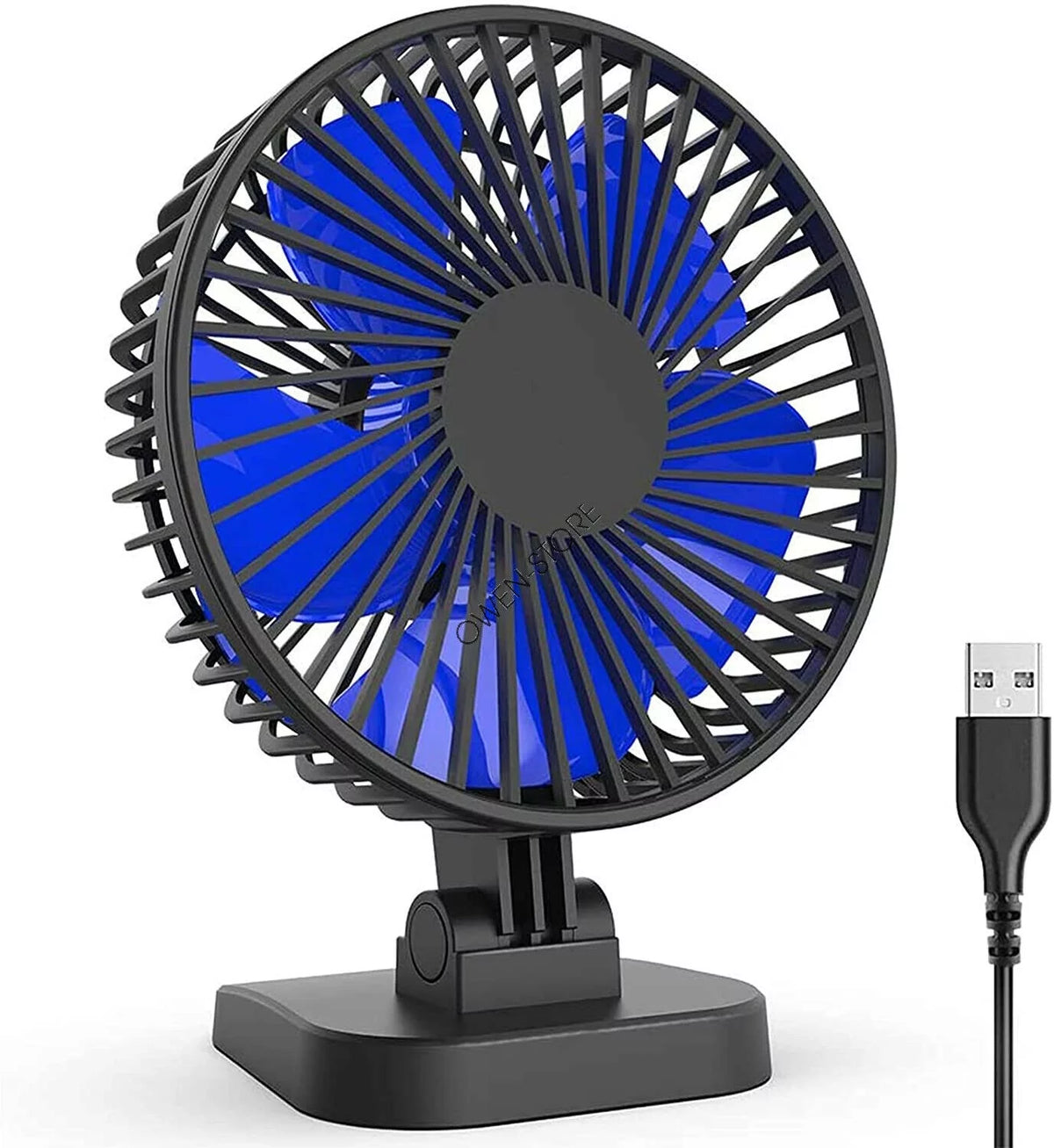 4 inch Mini Desk Fan 3 Speeds USB Powered J111