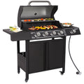 4-Burner Propane Gas Grill with Side Burner D84157