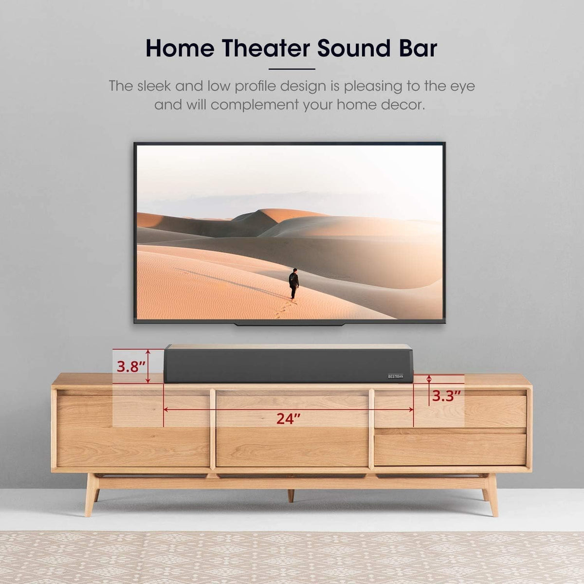2.0 Channel Sound Bar with Wired and Wireless Bluetooth P217