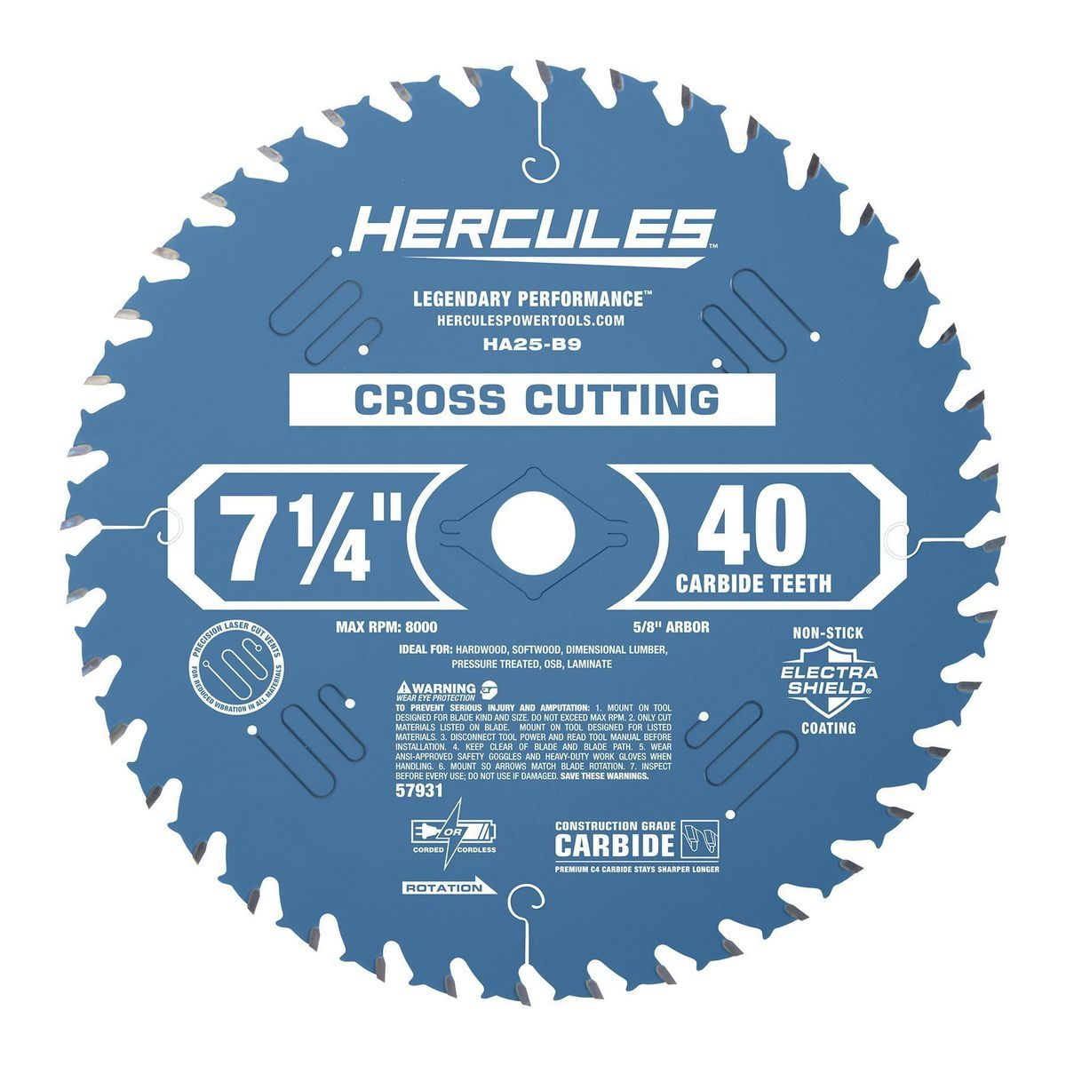 7-1/4 in. 40T Circular Saw Blade J2429