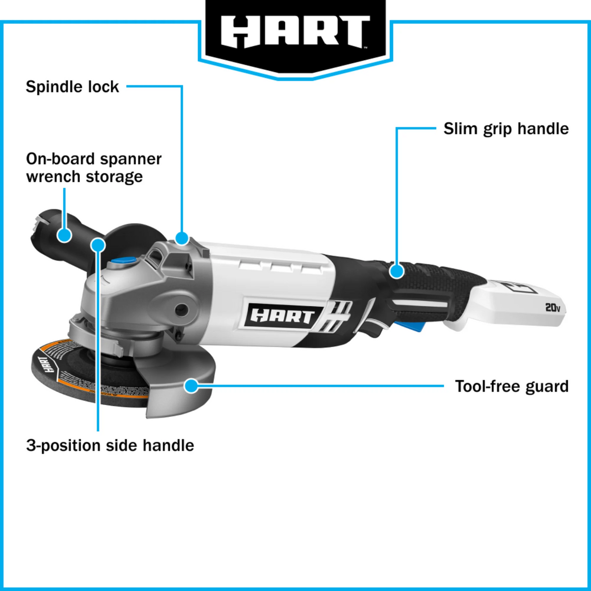Cordless 4 1/2-inch Angle Grinder Kit L97449