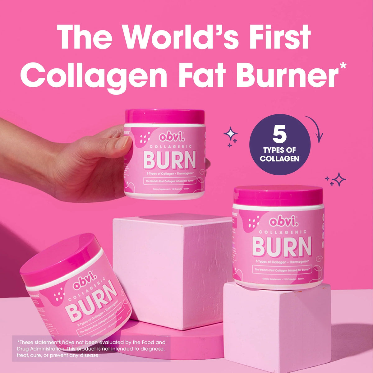 Collagen Peptides Thermogenic Fat Burner 120 Capsules N635