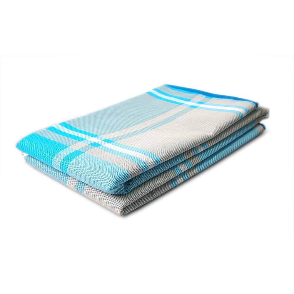 Blue Plaid Beach Mat Z6179