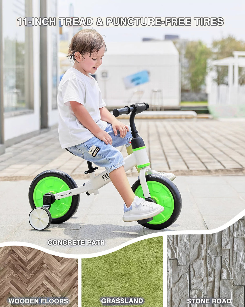 Blue 4-in-1 Toddler Balance Bike Z90774