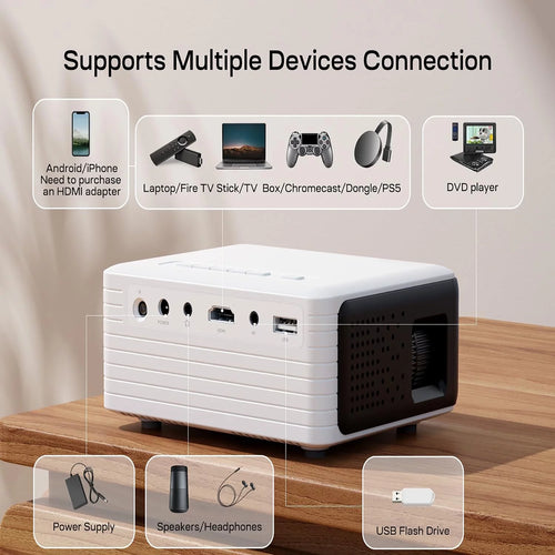 1080P LCD Projector with Wifi and Bluetooth X840108