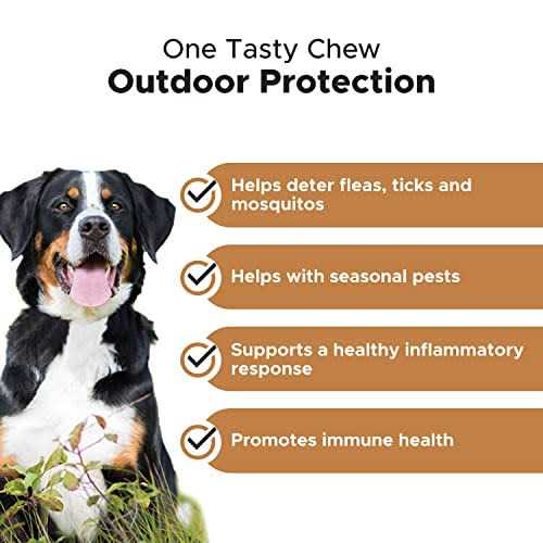 Flea & Tick Support Supplement Soft Chews for Dogs K970503