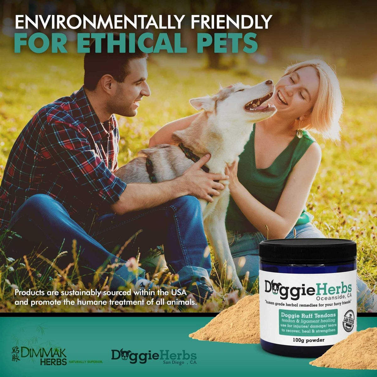 Dog Ligament and Tendon Supplement Powder Herbal Blend 100g C6851