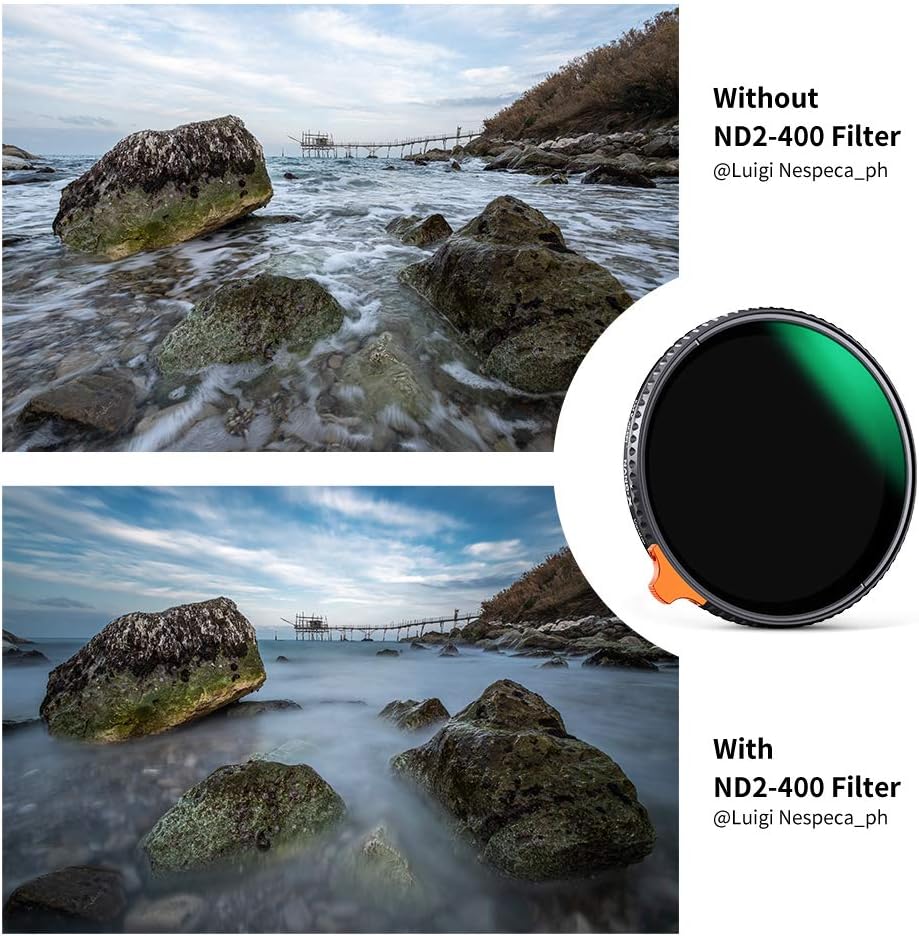 62mm Variable ND Filter ND2-ND400 Adjustable Neutral Density Filter T451