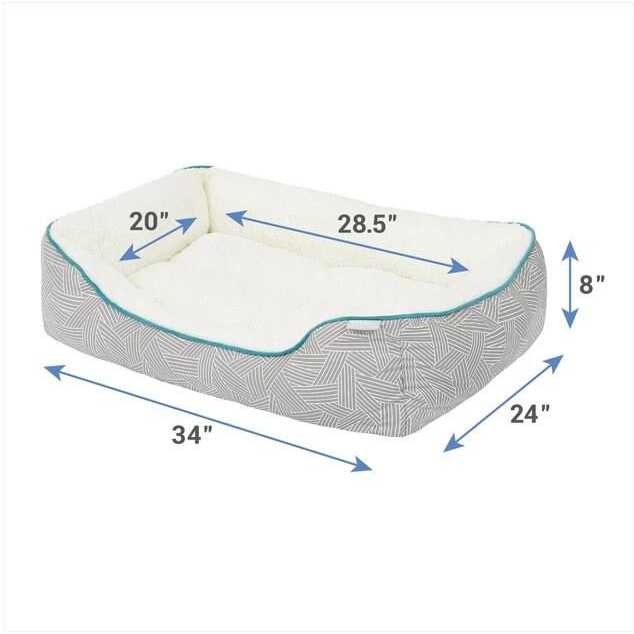 Sherpa Bolster Cat & Dog Bed G24656