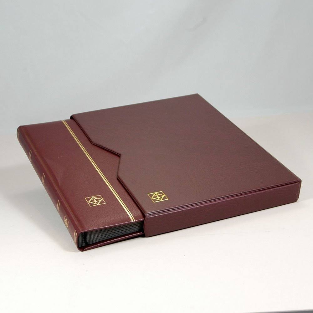 A4 32 Black pages Leather Cover Stockbook E490718