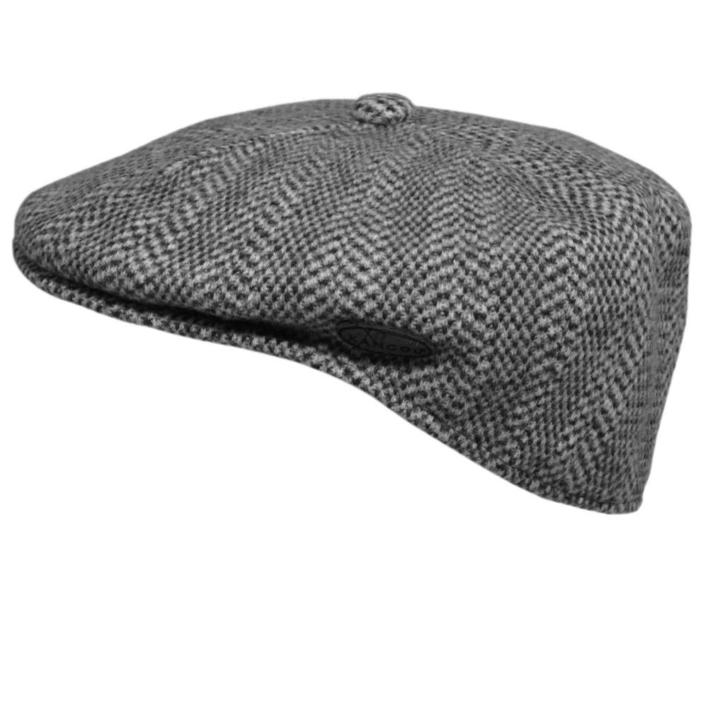 Black Wool Flat Cap O728
