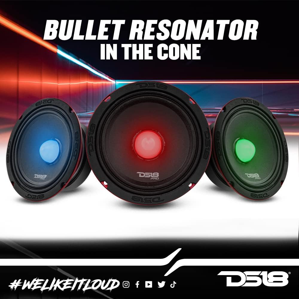6.5 Midrange Car Speakers 4 Ohms 500W Max K938491