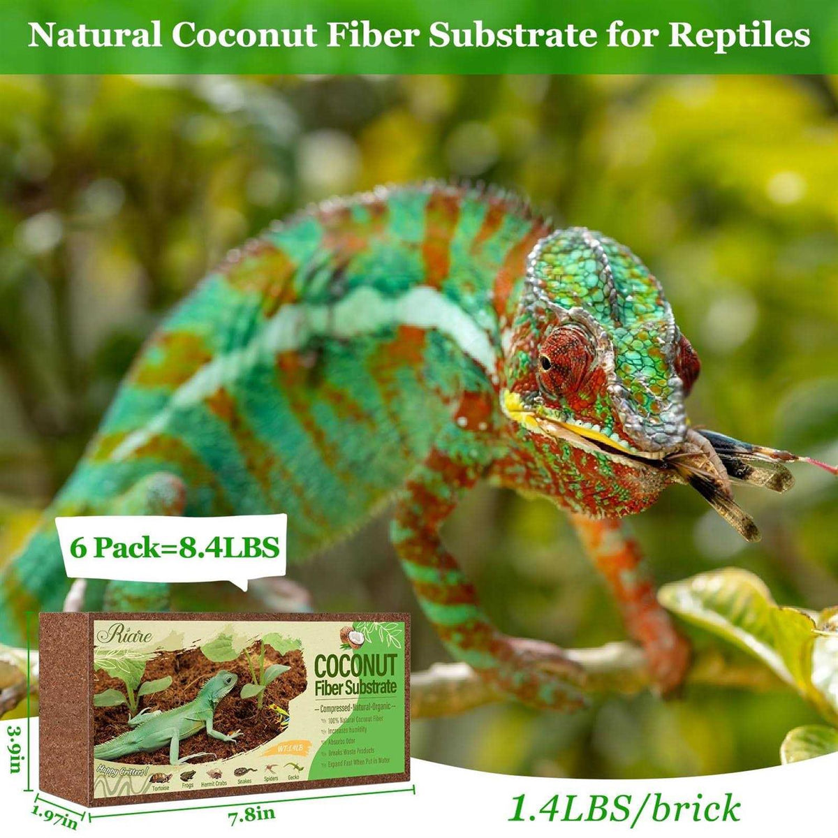 Natural Coconut Fiber Reptile Terrarium Bedding R5507