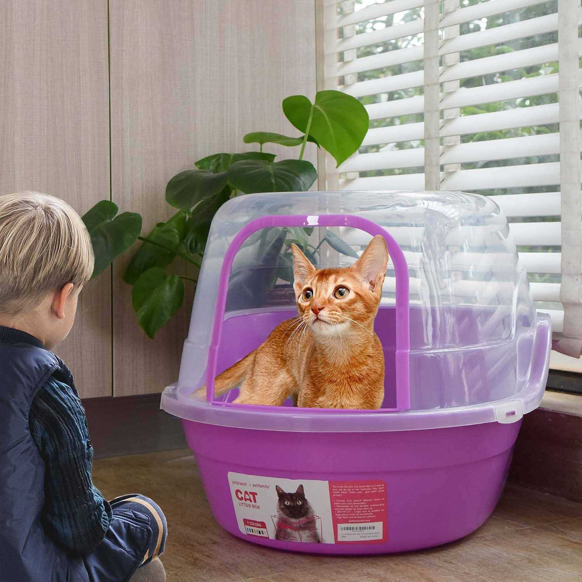 Hooded Cat Litter Box L360955