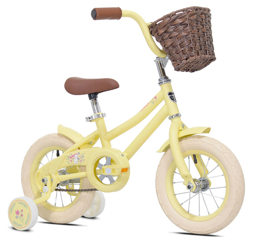 12 in. Pink Girl's Child Bicycle with Front Basket D450