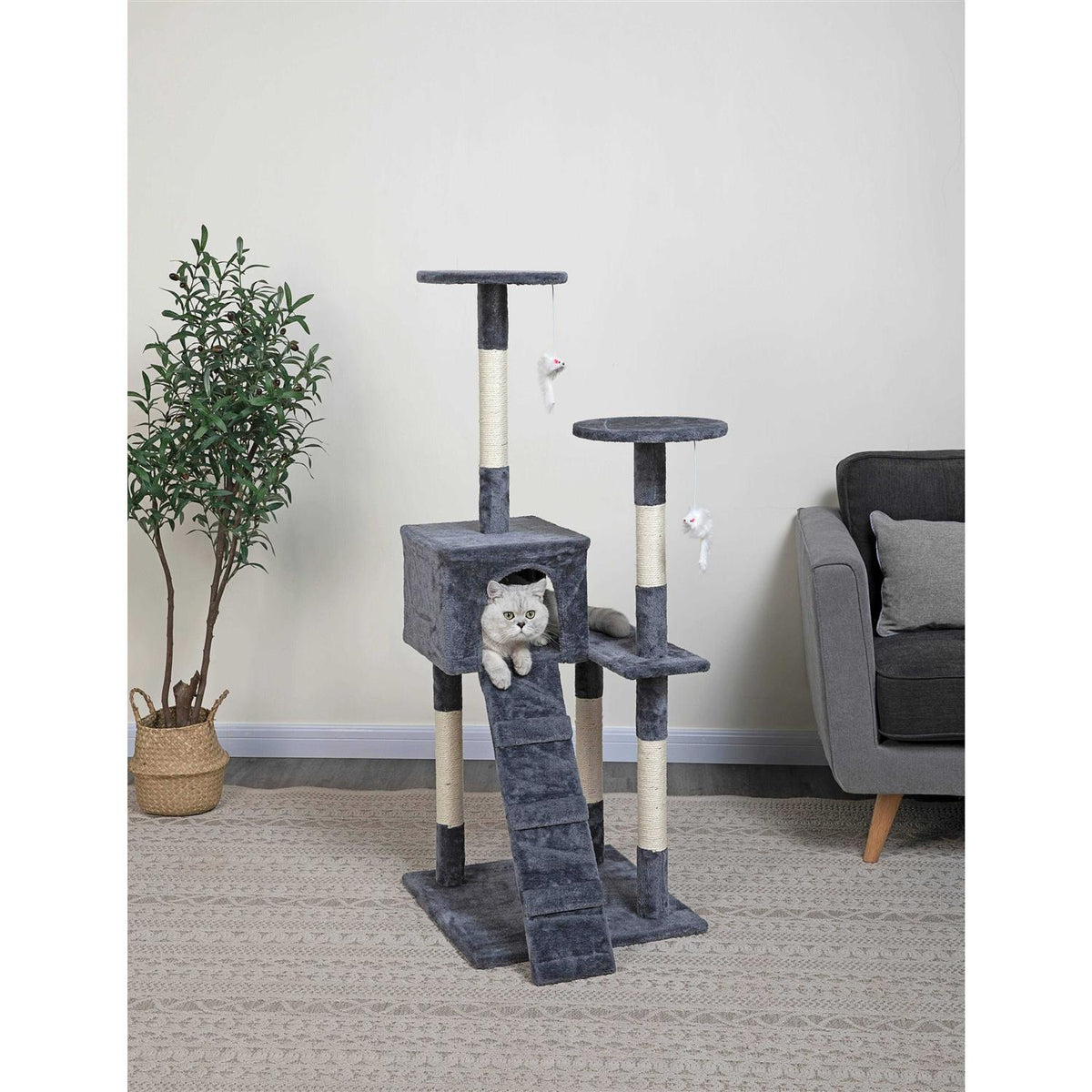 Cat Tree Condo with Sisal Covered Posts M132749
