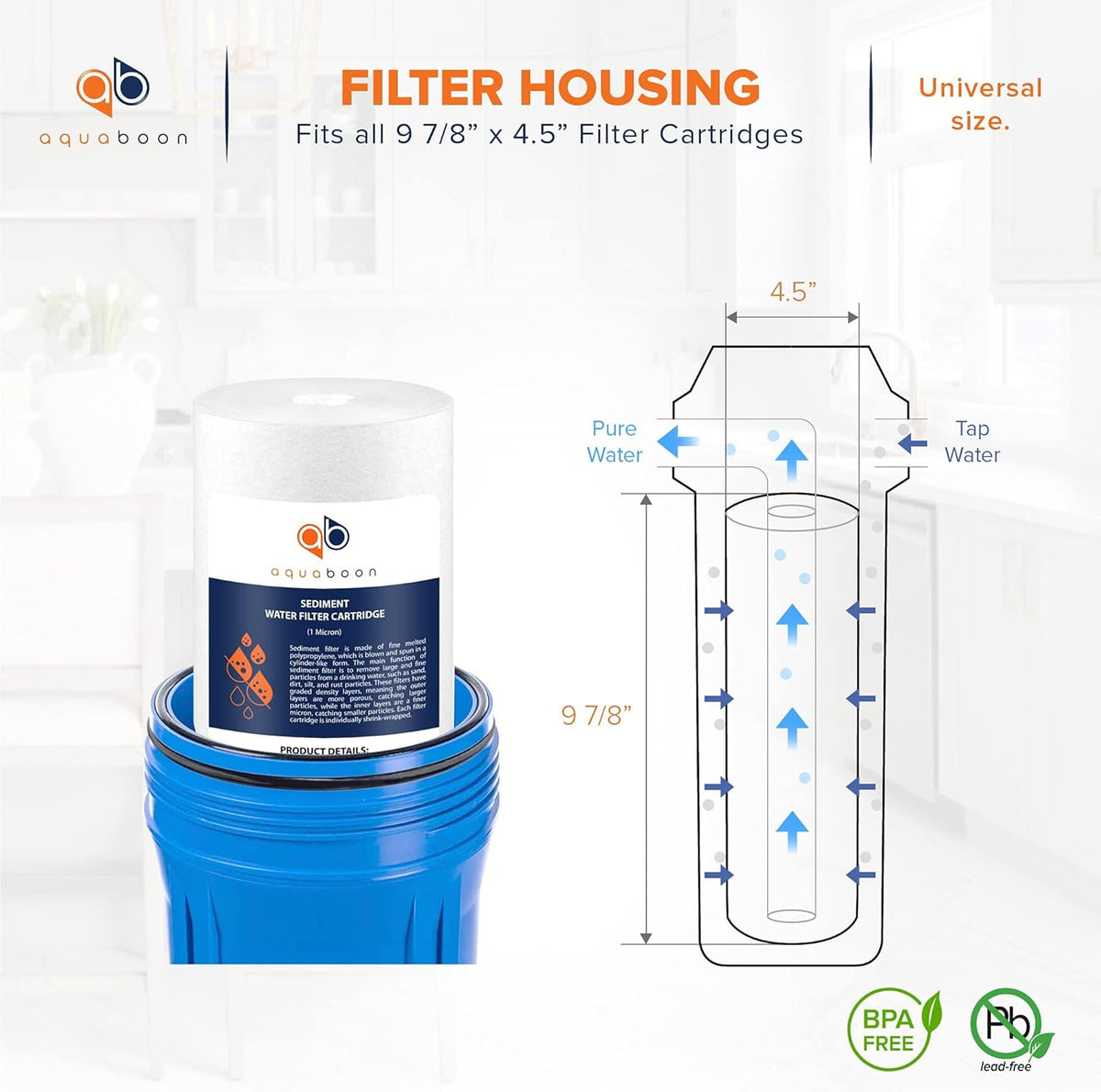 1 Micron 10 Sediment Water Filter Replacement Cartridge Z70768