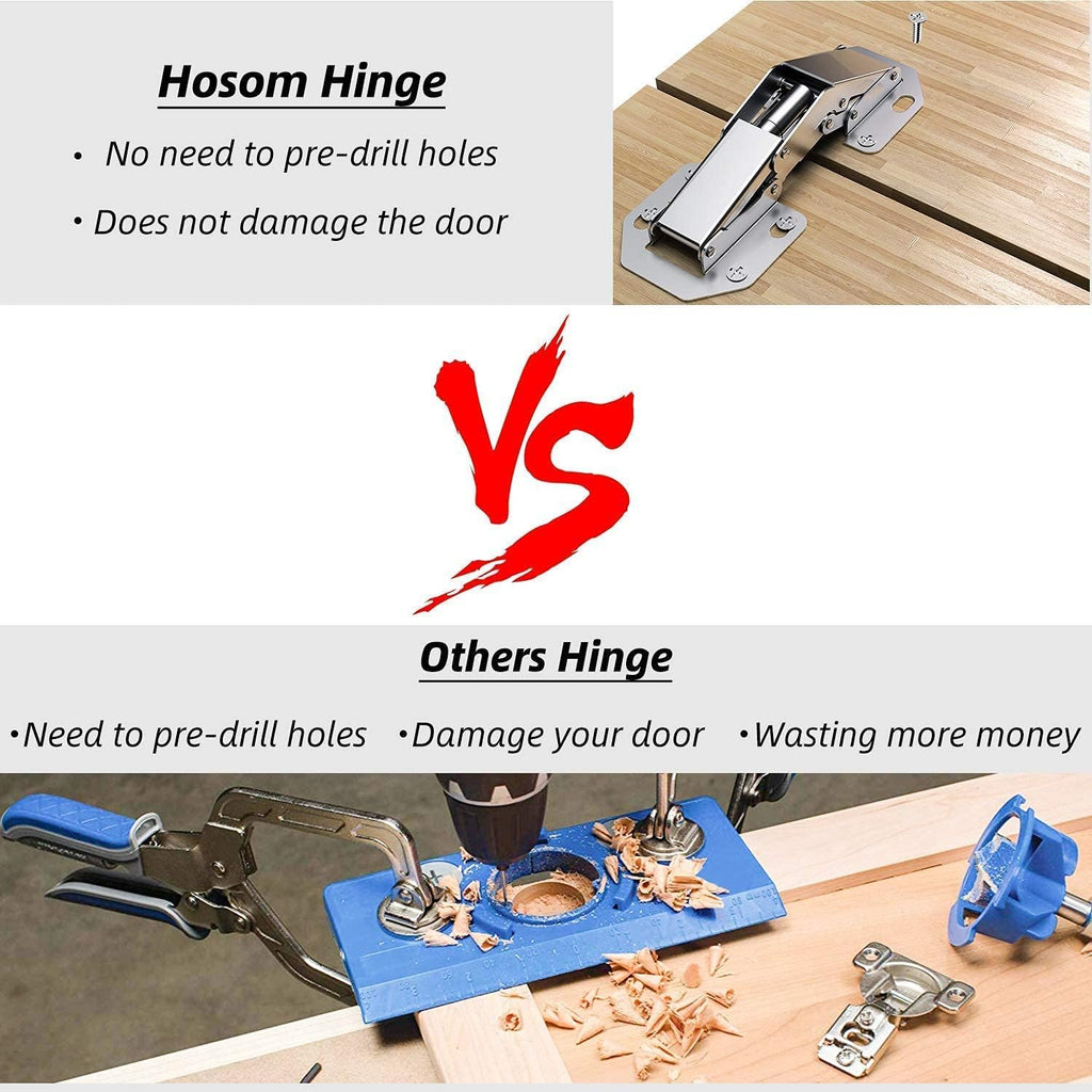 8-Pack Frameless Cabinet Hinges F756